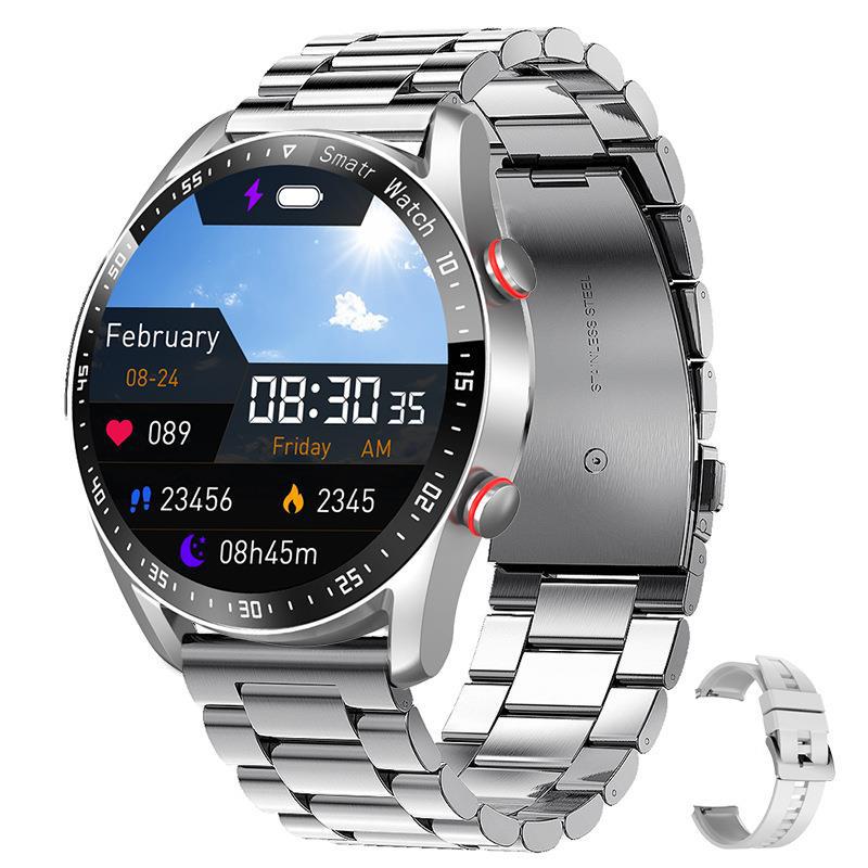 HW20 Smart Watch ECG+PPG Business Stainless Steel Strap 1.46 Large Screen Bluetooth Call Smart Watch - Image 7
