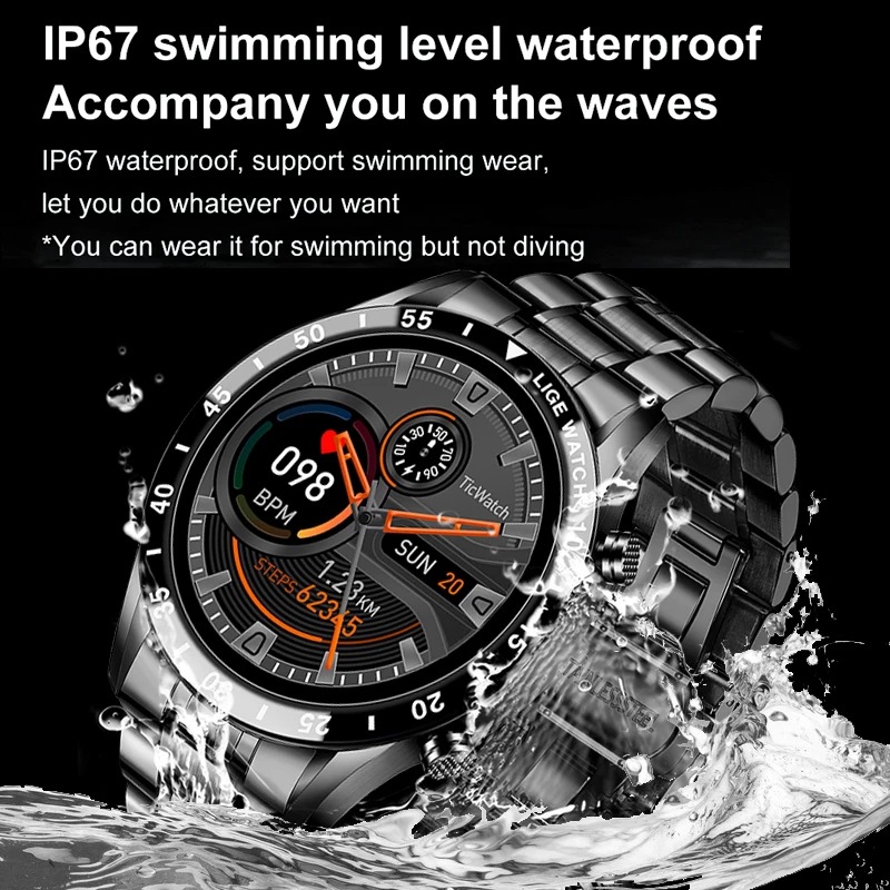 Multifunctional Smart Watch Bluetooth Call Pedometer Blood Pressure Heart Rate Detection Waterproof Watch - Image 3