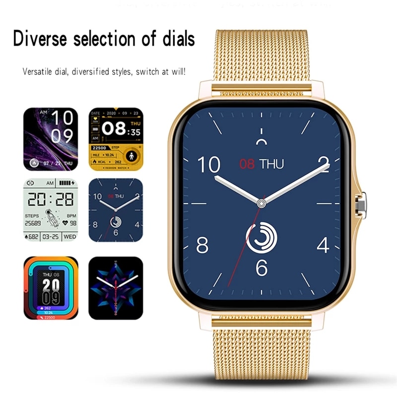 Women Smart watch Men 1.69" Color Screen Full touch Fitness Tracker Bluetooth Call Smart Clock Ladies Smart Watch Women - Image 3