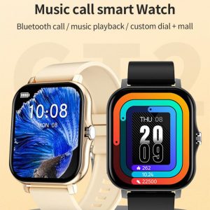 569821718 CT2 Smart Watch Full Touch Fitness Smart Watch Heart Rate Monitor Bluetooth Call Waterproof Watch
