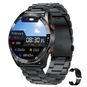 569821738 HW20 Smart Watch ECG+PPG Business Stainless Steel Strap 1.46 Large Screen Bluetooth Call Smart Watch